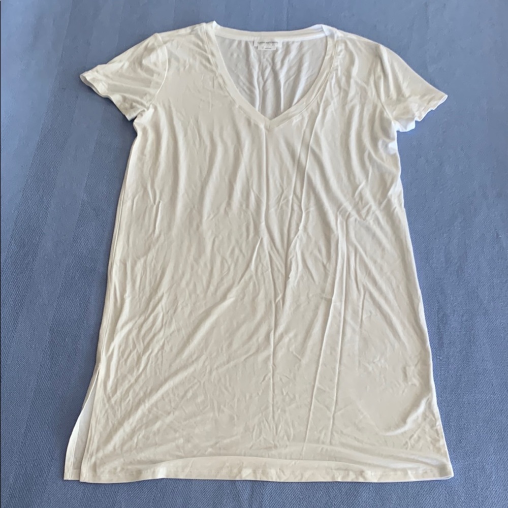 Lovers + Friends Ivory V-Neck Mini Dress